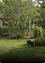 Garden and jogging trail